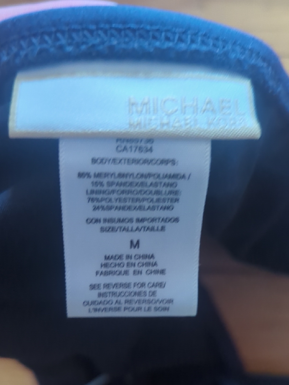 MICHAEL Michael Kors Navy Bandeau Bikini with Silver Hardware - Picture 5 of 7